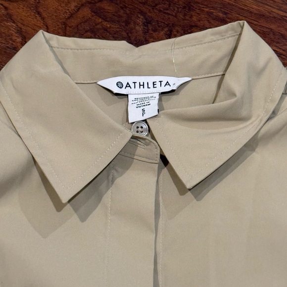 Athleta Midday Cropped Poplin Shirt - Picture 2 of 2